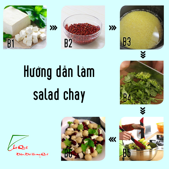 CÁCH LÀM SALAD ĐẬU ĐỎ HẠT KÊ VÀ TRÂN CHÂU